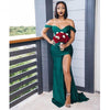2023 African Bridesmaid Dresses Sleeveless Floor Length Sweep Train Side Slit Silk Satin Pleated Wedding Party Bridemaid Gown
