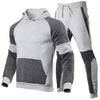 winter slim fit mens training jogging track suit set clothing 2021 sports two piece pants set men jogger hoodie set customized