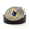 New Arrival Silver Gold Free Mason Men Belt Letter "G" Cowboy Belt Buckle Metal Men's Fashion Leather Belts for Jeans