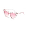 DRESSUUP Glitter Frame Cat Eye Sunglasses Women Brand Designer Vintage Gradient Pink Sun Glasses Heart-shape For Female