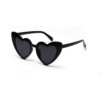 DRESSUUP Glitter Frame Cat Eye Sunglasses Women Brand Designer Vintage Gradient Pink Sun Glasses Heart-shape For Female