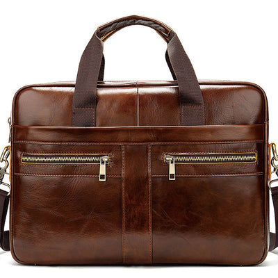 WESTAL Men's Briefcases Men's Bags Genuine Leather Lawyer/office Bag for Men Laptop Bag Leather Briefcases Bag for Documents 209