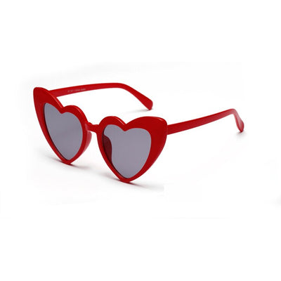 DRESSUUP Glitter Frame Cat Eye Sunglasses Women Brand Designer Vintage Gradient Pink Sun Glasses Heart-shape For Female