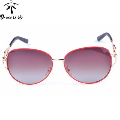 DRESSUUP Fashion Polarized Sunglasses Women Diamond Luxury Brand Design Sun Glasses Female Polaroid Lens Oculos De Sol Feminino