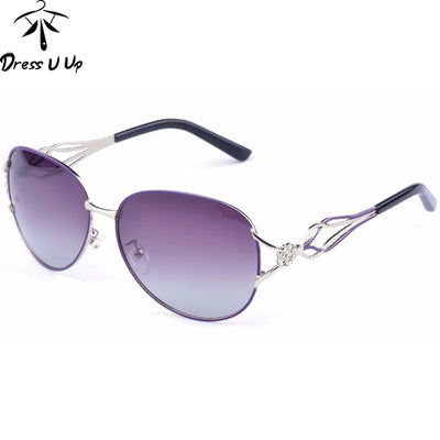 DRESSUUP Fashion Polarized Sunglasses Women Diamond Luxury Brand Design Sun Glasses Female Polaroid Lens Oculos De Sol Feminino