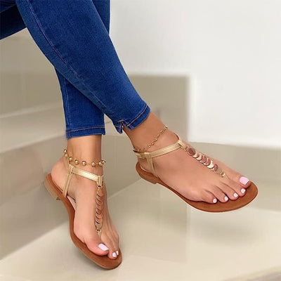 Women's Sandals 2022 Clip Toe Female Shoes Summer Fashion Flip Flops Comfort Flats Woman Buckle Straps Beach Ladies Sandalias