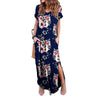 Plus Size 5XL Sexy Women Dress Summer 2020 Casual Short Sleeve Floral Maxi Dress For Women Long Dress Free Shipping Lady Dresses