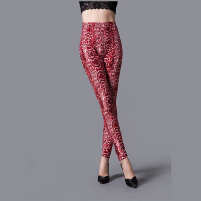 High Waist Sexy Legging Snake Print Leggings Fitness Leggins Women Skinny Active Wear Push Up Pants Workout Leggings