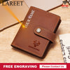 Thin Genuine Leather Man Wallets Credit Card Case ID Holder Short Zipper Purse Credential Bag Luxury Business Slim Male Walet