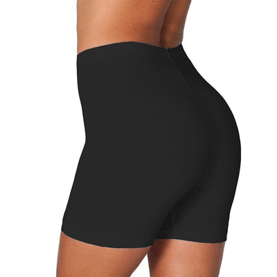 Ladies Outdoor exercise Plain Active Summer Cycling Shorts Stretch Basic Short Hot Solid Black Soft wear Shorts for women female