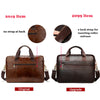 WESTAL Men's Briefcases Men's Bags Genuine Leather Lawyer/office Bag for Men Laptop Bag Leather Briefcases Bag for Documents 209