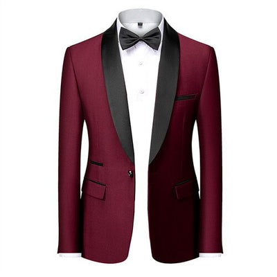 Men Skinny Terno Masculino Formal Slim Fit Tuxedo Prom Suit / Male Groom Wedding Blazers High Quality Dress Jacket Coat