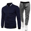 Winter Men Sportswear Set Brand Men Tracksuit Sporting Fitness Clothes 2 Pieces Long Sleeve Jacket+Pants Casual Men's Track Suit
