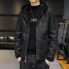 Men's Jacket Winter Leather Jacket Men's  Windproof Chamara hombre Motorcycle Driver Lining Cashmere Casual Men's Luxury