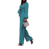 women's solid color long loose tie fashion casual suit