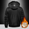 Plush Thickened Men's Jacket Winter Casual Cotton Jacket Warm Hooded Fashionable Windproof Large Cotton Jacket for Men
