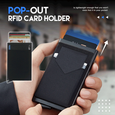 Men Business Aluminum  Cash ID Card Holder RFID Blocking Slim Metal Wallet Coin Purse card case  credit card wallet rfid wallet