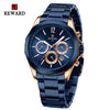 REWARD VIP New Business Watches for Men Fashion Dress Wrist Watches Stainless Steel Waterproof Luminous Date Chronograph Clock