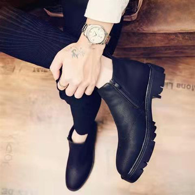 Male Patent Leather Moccasins Shoes High Top Italian Formal Dress Brogue Oxford Wedding Business Shoes Boots 2022