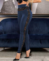 SUJYing New Fashion Spring And Summer 2023 Solid Lace Splice Hip Lifting Sweatpants Yoga Pants Tight Leggings Women's Dress