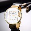 New Luxury Brand Bracelet Watch Gold Silver Dial Lady Dress Quartz Clock Hot bayan kol saati