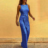 Crystal One Piece Corset Jumpsuit O-Neck Jumpsuits Lady Sleeveless Ins Women Sequin Y2k Jump Suits Jumpsuit Women Clothes Hot