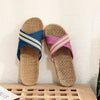 Couple Indoor Home Linen Summer Cotton and Linen Thickened Slippers House Sandals Men Light Cool Floor Hemp Shoes Women Y