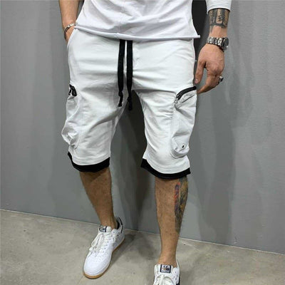 2021 New Summer Loose shorts men jogging short pants Casual fitness streetwear men Multi-pocket sport casual hip cargo shorts