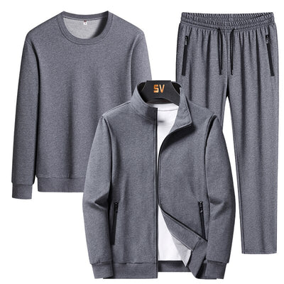 Men's Tracksuits Polyester Sweatshirt Sporting Sets 2022 Gyms Spring Jacket+Pants Casual Men's Track Suit Sportswear Fitness 8XL
