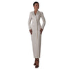 Women's Suit Long Jacket One Piece Blazer Double Breasted Formal Tuxedo Party Dress костюм женский