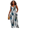 Summer 2022 Casual Loose Jump Suits for Women Tie-dye Print Suspenders Backless and Floor Wide Leg Pants Women's Wear