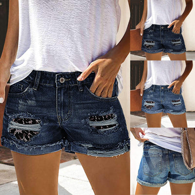 Sexy Slim Summer Pants Jeans Hole High Short Sleeve Dress Shirts for Women Workout Shorts Womens Pack Compression Shorts Womens