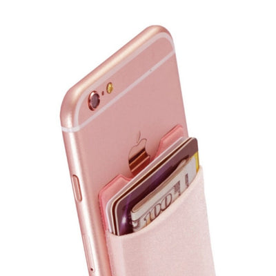 2019 Fashion Elastic Lycra Adhesive Cell Phone ID Credit Card Holder Women Sticker Pocket Wallet Case Card Holder #C2