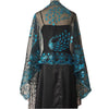 Spring Autumn Sequin Shawl Peacock Embroidery Tassel Shawl Party Evening Dress Shawl Cloak Ponchos Capes Black