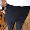 Plus Size 38-28 Spring Summer Ankle Length Mens Suit Pant Pure Color Business Slim Fit Dress Pants Social Party Wedding Trousers