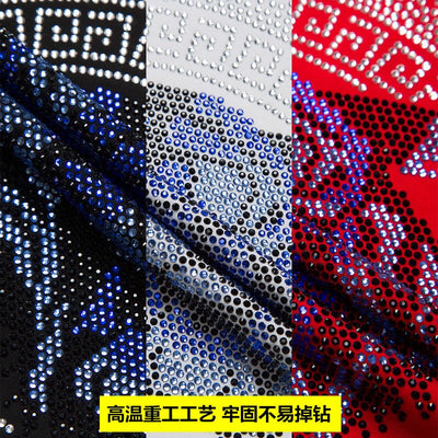 Sportswear Clothing 2023 Summer Tiger Men Rhinestones Fitness Thin Mens Track Suit Set 2 Pieces Casual Jogger Sets Size 6XL