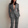 Women's Suit 2pcs Slim Fit Spike Collar Prom Party Wedding Custom Blazer Dress Evening Dresses for Prom Pants Outfit Traf Set