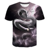 Summer Dragon 3D Printed Pattern Men's T-shirt Casual Sports O Collar Short Sleeved Shirt Hip-Hop Harajuku Oversized T Shirt 6XL