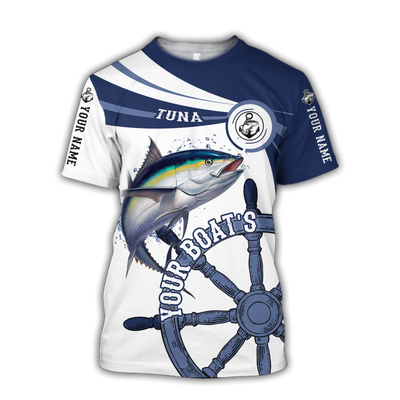 2022 Latest Hot 3D Fishing T-shirt Casual Hip Hop T-shirt Harajuku 3D Fishing Crew Neck T-shirt Customized Name Fleet