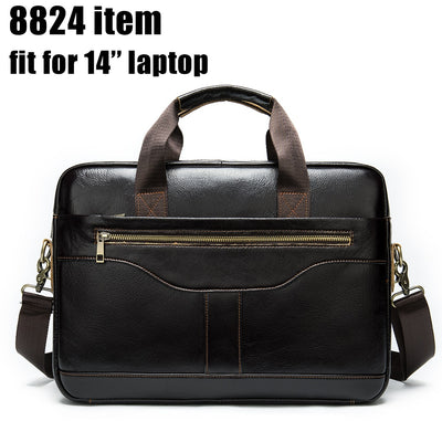 WESTAL Men's Briefcases Men's Bags Genuine Leather Lawyer/office Bag for Men Laptop Bag Leather Briefcases Bag for Documents 209