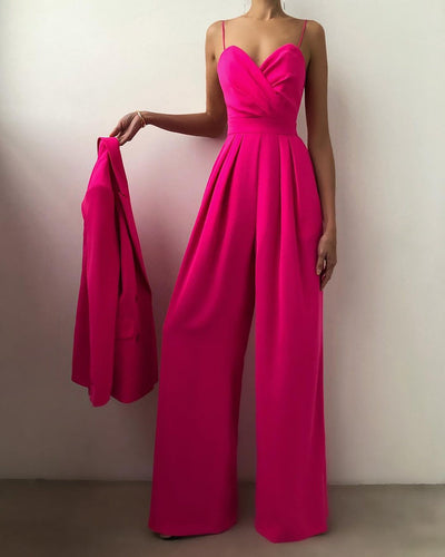 2023New Sexy Sleeveless Sling Wrapped Chest High Waist Rompers Casual Party Jumpsuit Women Elegance Jump Suits for Women Romper