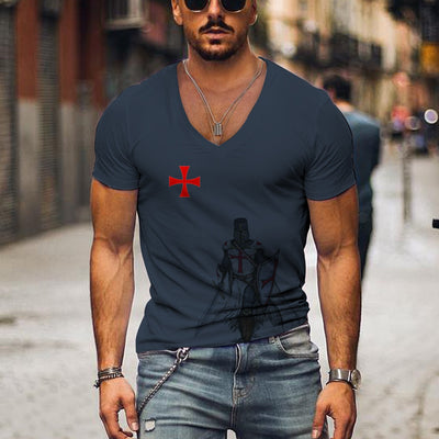 Men's Vintage T-shirt Summer 3d Striped V Neck Short Sleeve Oversized Casual Style Top Breathable Y2k Male Clothing T Shirt 2023