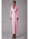 Women's Suit Long Jacket One Piece Blazer Double Breasted Formal Tuxedo Party Dress костюм женский