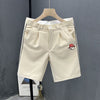 Embroidered Logo Summer Golf Casual Suit Shorts Men's Plankton Big Shorts 2023 New Striped Five-point Dress Pants Mid-pants