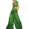 Onecozyday Urban Female Stylish Selection Wide Leg V-Neck Sexy Jumpsuits Summer Causal Going Out Jump Suits For Women With Belt
