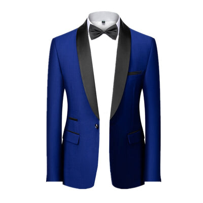 Men Skinny Terno Masculino Formal Slim Fit Tuxedo Prom Suit / Male Groom Wedding Blazers High Quality Dress Jacket Coat