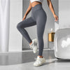 2023 Nylon Back V Butt Yoga Pants Women High Waist Fitness Workout Gym Running Scrunch Leggings Trousers Jogging Active Wear