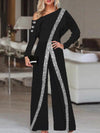 2022 New Wide Leg Pants Long Sleeve Jumpsuit Overalls One Shoulder Jump Suits for Women