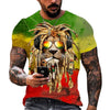 2023 Funny Animal Lion 3D Printed T-Shirt Men Women Fashion Casual Cool T Shirt Reggae Design Harajuku Streetwear Oversized Tops