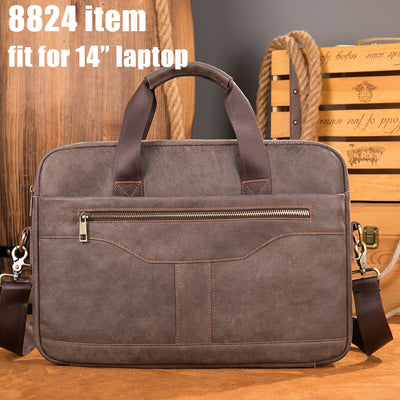 WESTAL Men's Briefcases Men's Bags Genuine Leather Lawyer/office Bag for Men Laptop Bag Leather Briefcases Bag for Documents 209